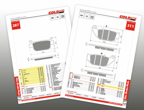 Update the 287 and 311 brake pad types